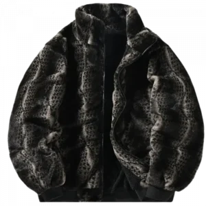 Cross border stand up collar fleece cotton jacket casual jacket solid color plus fleece cardigan woolen jacket thickened double-