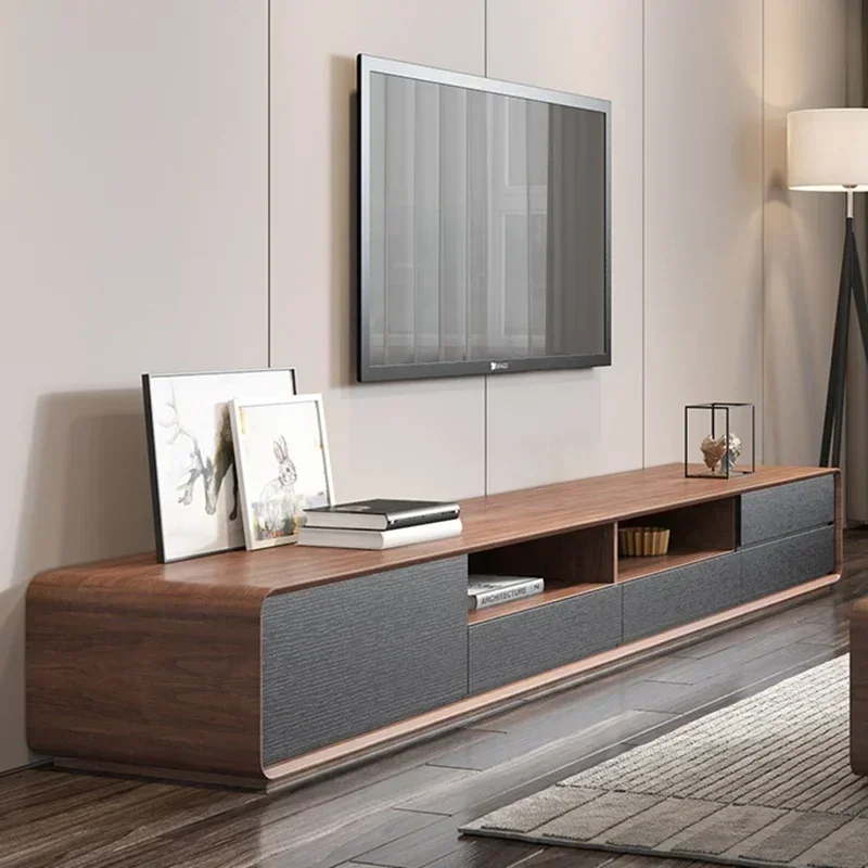 Minimalist Modern Tv Stands Entertainment Display Luxury Speaker Tv Stands Designer Aesthetic Storage Wood Muebles Furniture - Image 2