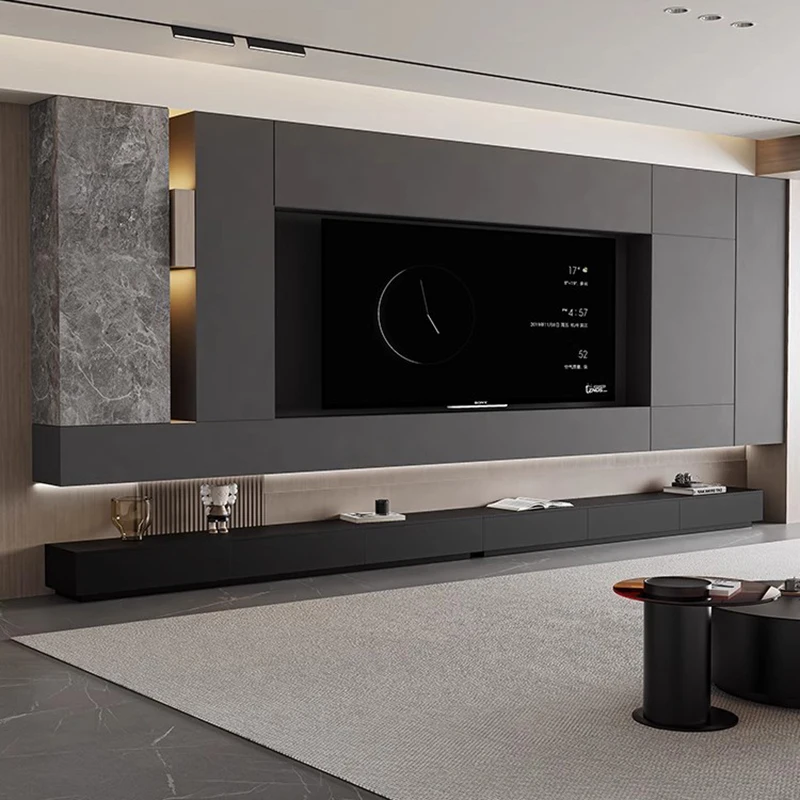 Luxury Salon Tv Stands Wall Designer Office Universal Living Room Aesthetic Tv Table White Modern Muebles Para Tv Home Furniture - Image 4