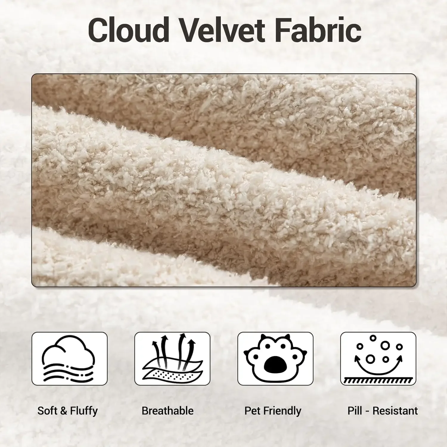 Cloud Boneless 113'' Sofa Couch Deep Seat Modular Sectional with Ottoman Customized Living Room Furniture - Image 3