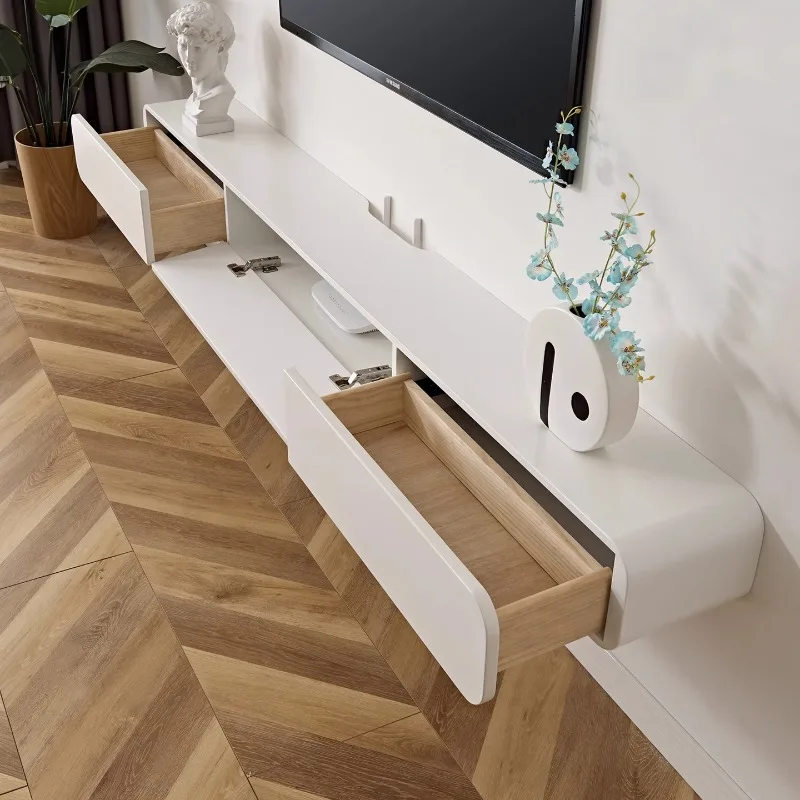 Nordic Trendy Tv Stand Simple Aesthetic Living Room Wall Mount Tv Stand Luxury Modern Meuble De Rangement Home Furniture - Image 4