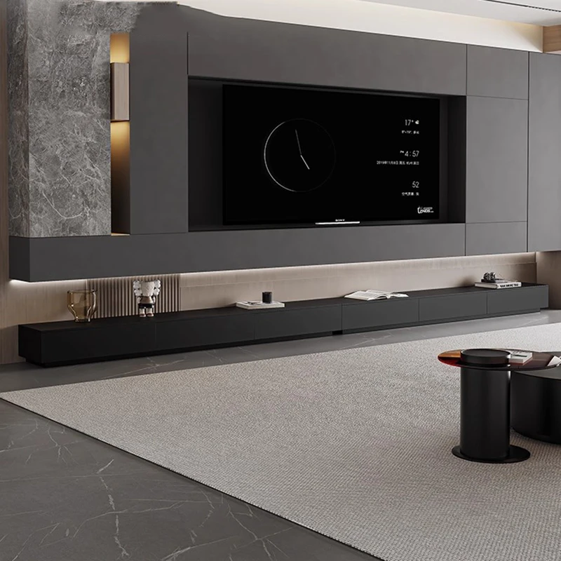 Luxury Salon Tv Stands Wall Designer Office Universal Living Room Aesthetic Tv Table White Modern Muebles Para Tv Home Furniture - Image 5