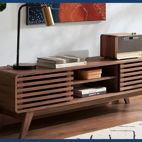 [Limited Stock!]Ensley TV Stand, Mid Century Modern for 55/60/65 inch TV, Farmhouse TV Stand, Entertainment Center with Storage,