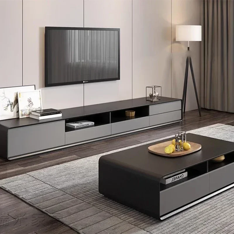 Minimalist Modern Tv Stands Entertainment Display Luxury Speaker Tv Stands Designer Aesthetic Storage Wood Muebles Furniture - Image 6