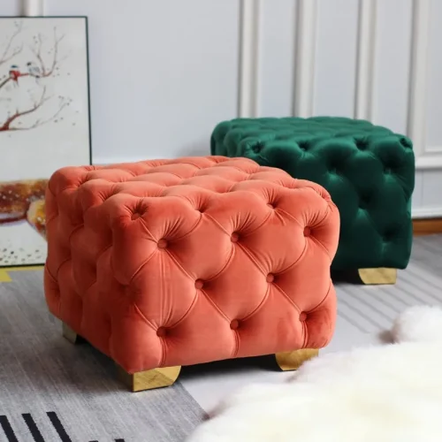 Nordic Shoe Changing Stool Entrance Foot Bench Portable Vanity Seat Light Luxury Sofa Chair Functional Furniture