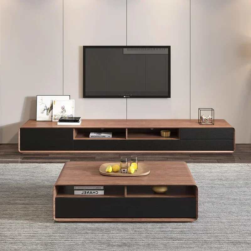 Minimalist Modern Tv Stands Entertainment Display Luxury Speaker Tv Stands Designer Aesthetic Storage Wood Muebles Furniture - Image 3